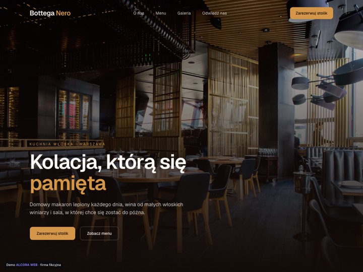 Projekt demonstracyjny: Bottega Nero